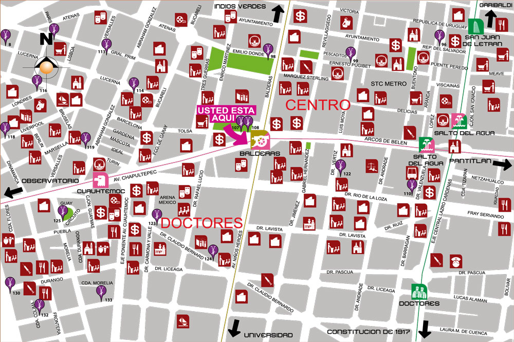mapa de barrio balderas