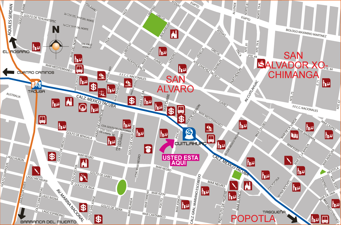 mapa de barrio cuitlahuac