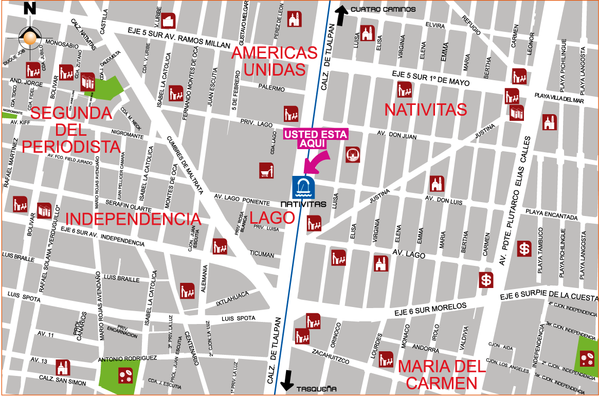 mapa de barrio nativitas