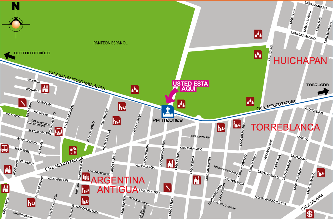 mapa de barrio panteones