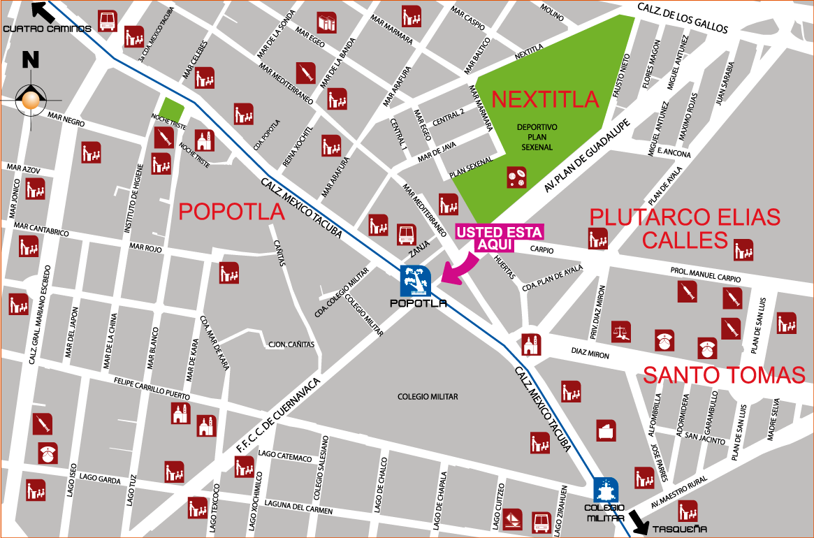 mapa de barrio popotla