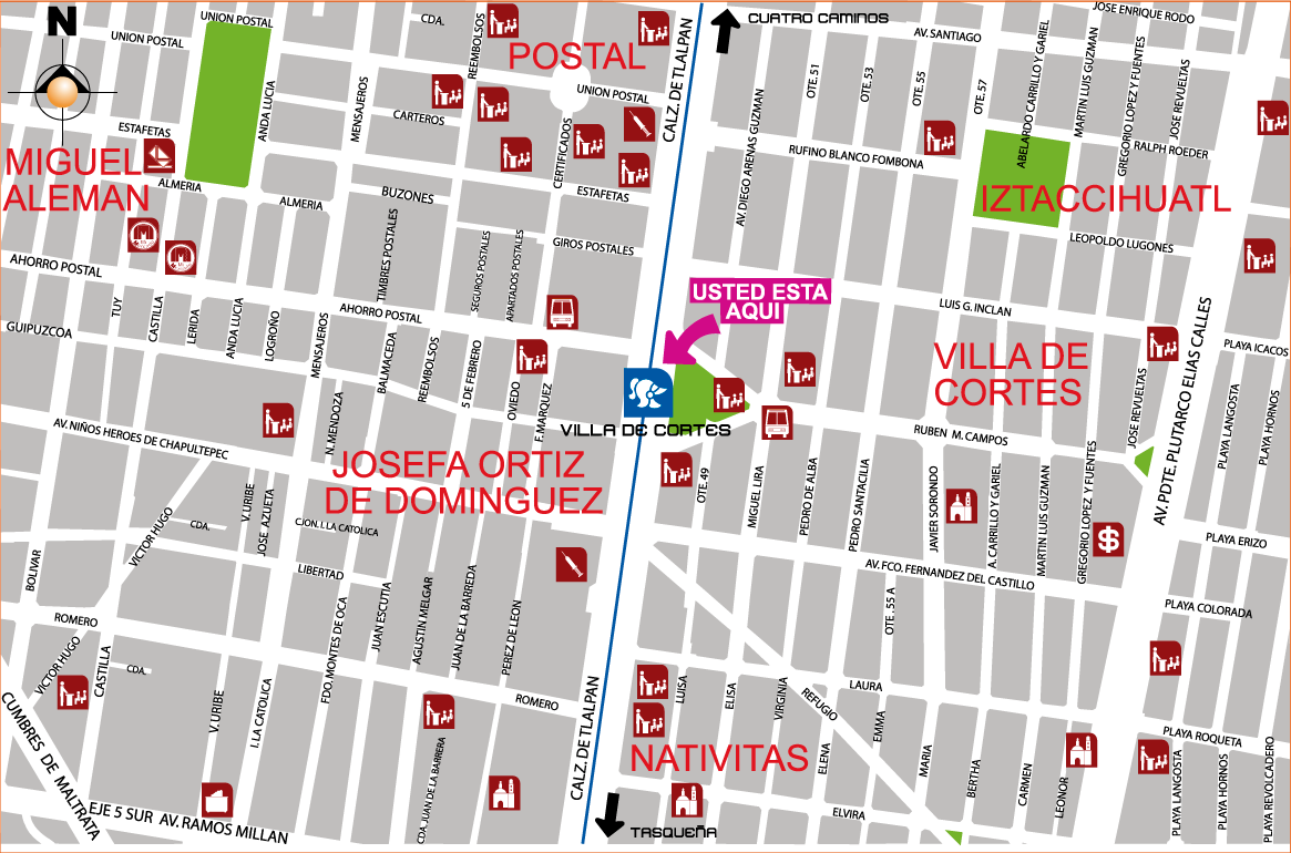 mapa de barrio villadecortes