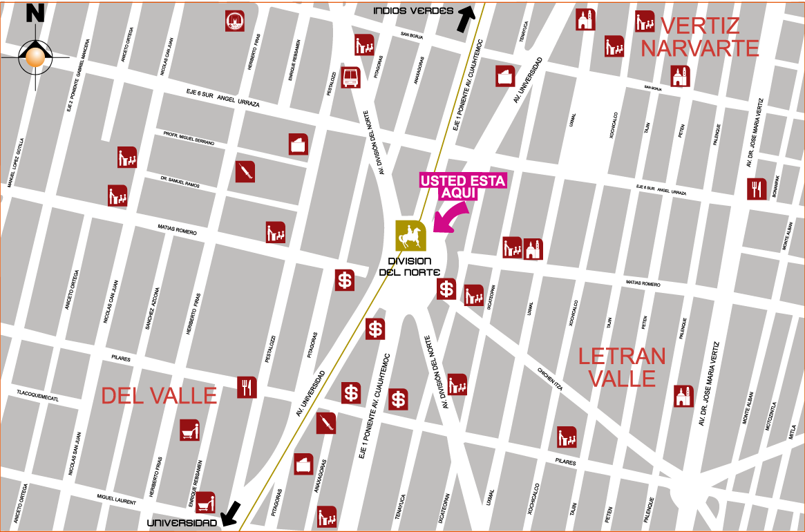 mapa de barrio divisionDelNorte