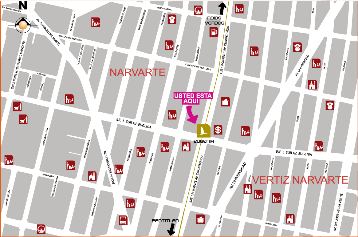 mapa de barrio eugenia