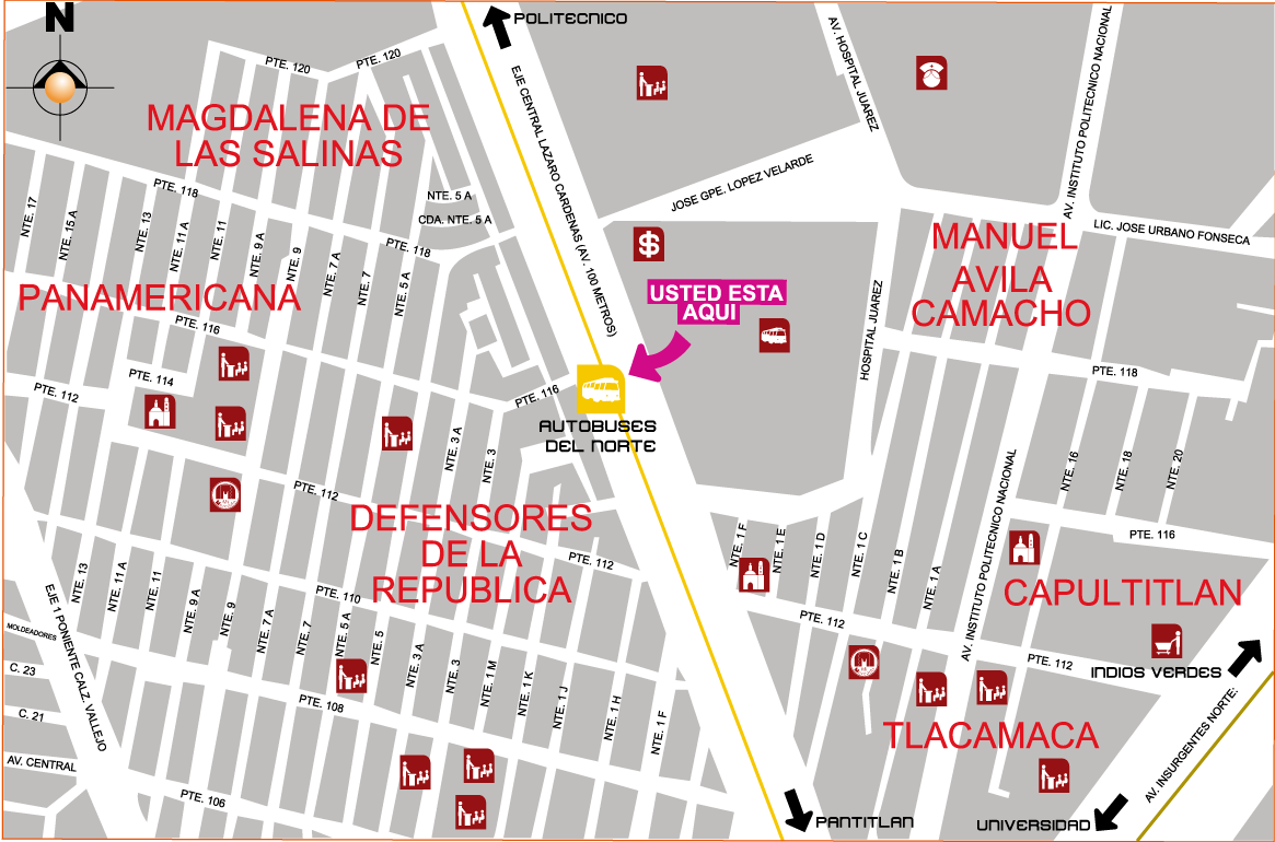 mapa de barrio autobusesdelnorte
