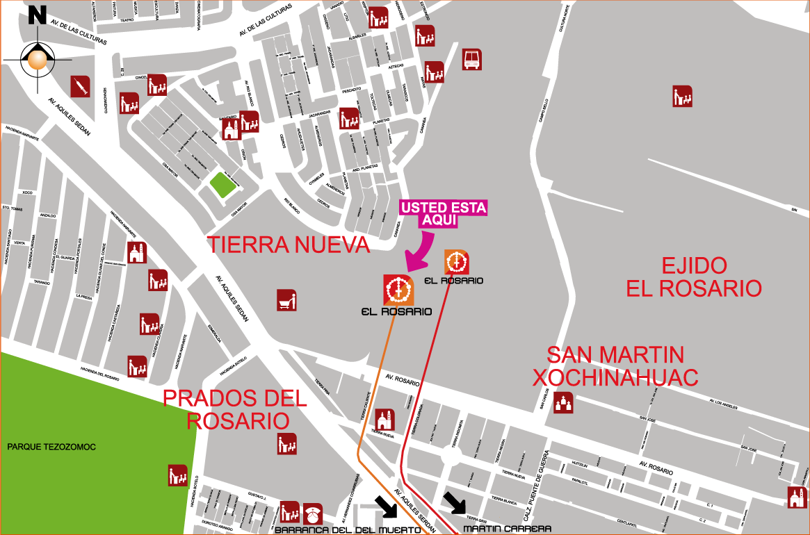 mapa de barrio ElRosario