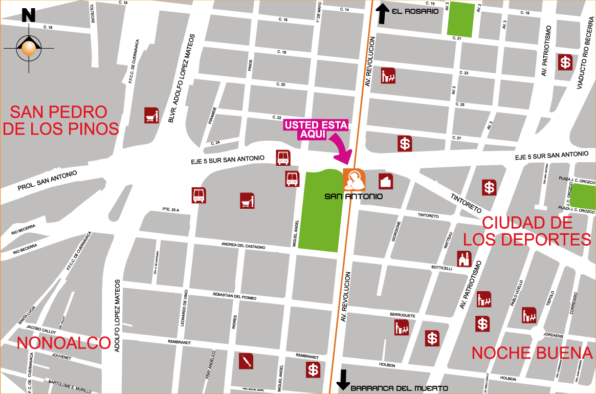 mapa de barrio sanantonio
