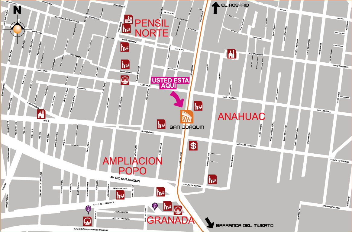 mapa de barrio sanjoaquin
