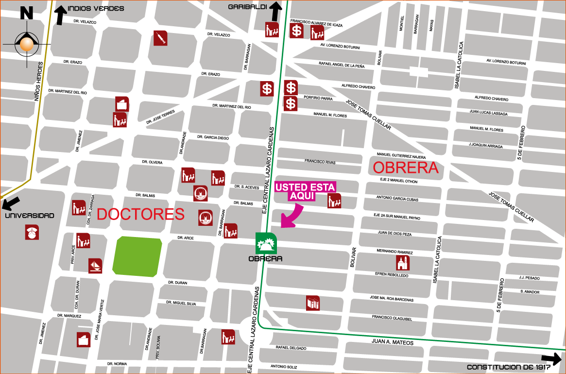 mapa de barrio obrera