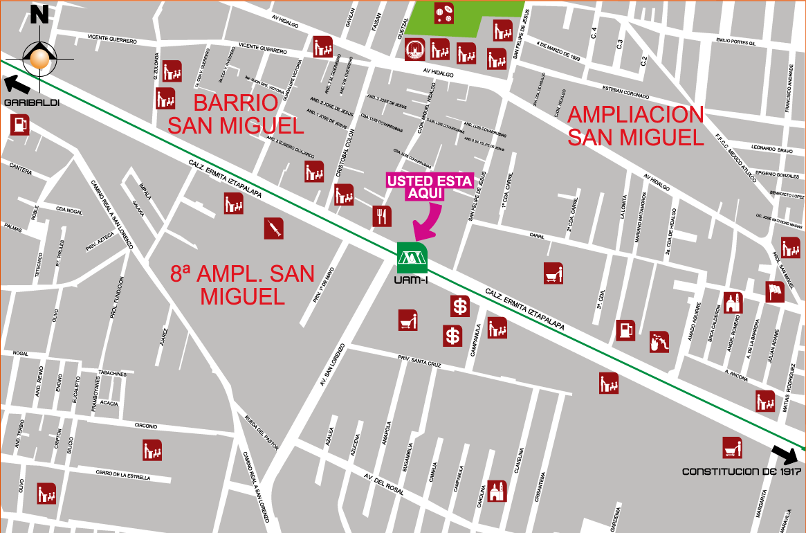 mapa de barrio UAM-I