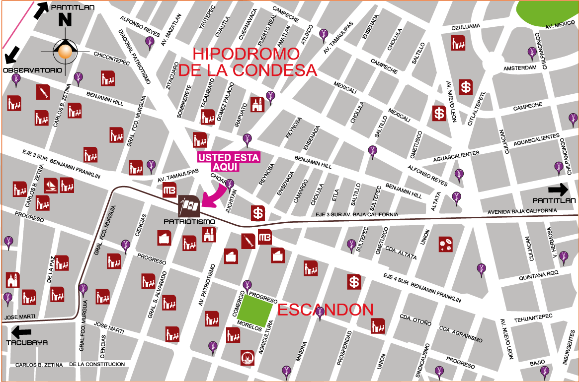 mapa de barrio patriotismo