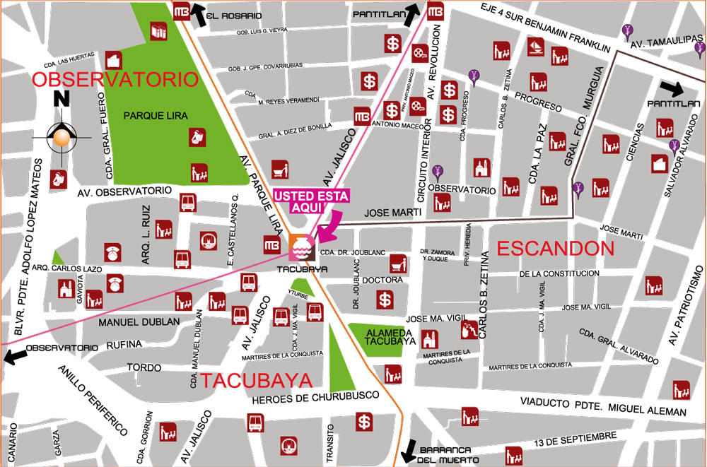 mapa de barrio tacubaya