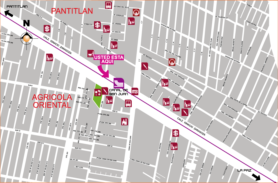 mapa de barrio canaldesanjuan