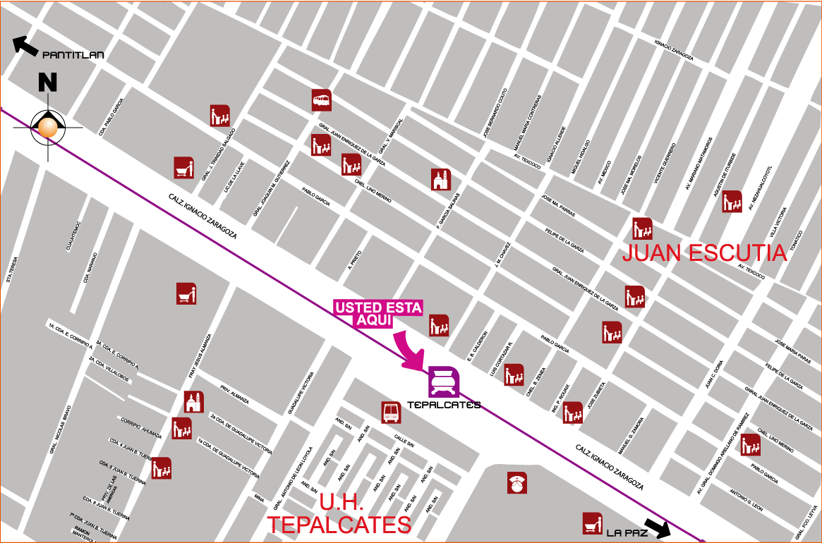 mapa de barrio tepalcates