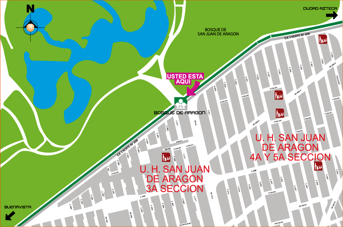 mapa de barrio bosque_de_aragon