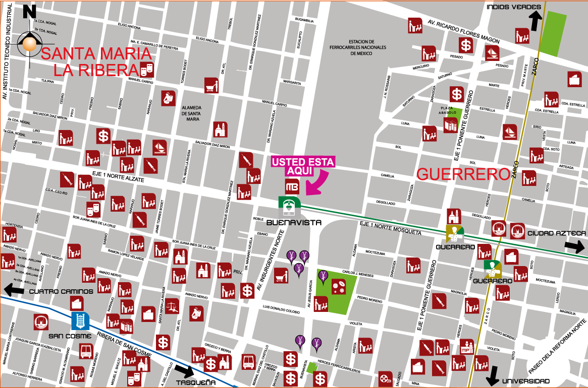 mapa de barrio buenavista