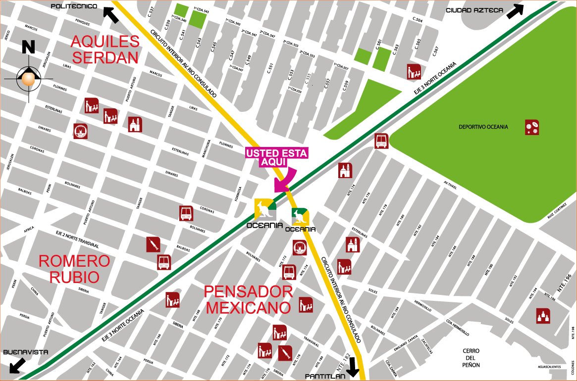 mapa de barrio oceania