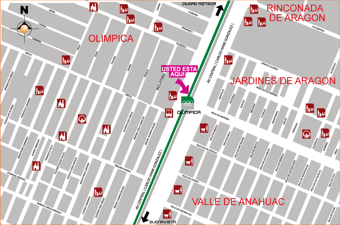 mapa de barrio olimpica