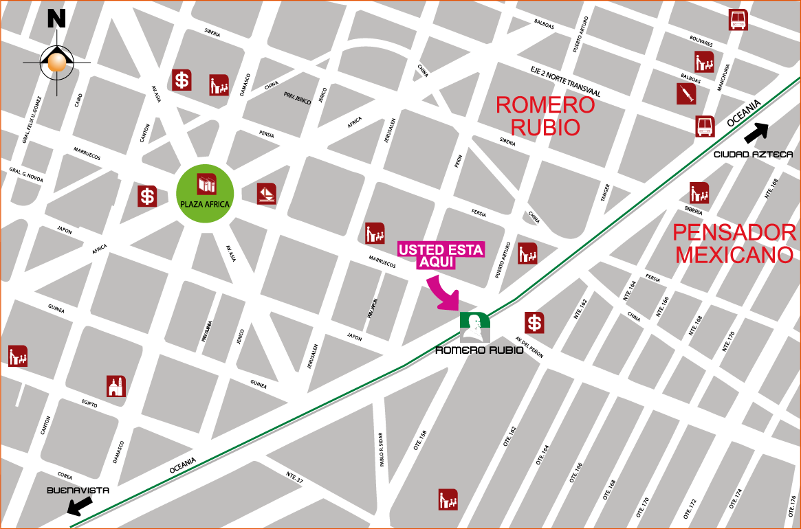 mapa de barrio romero_rubio